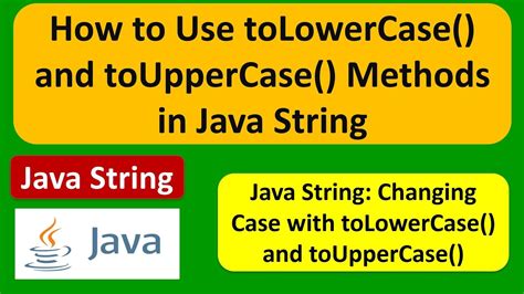 java isuppercase|java touppercase method.